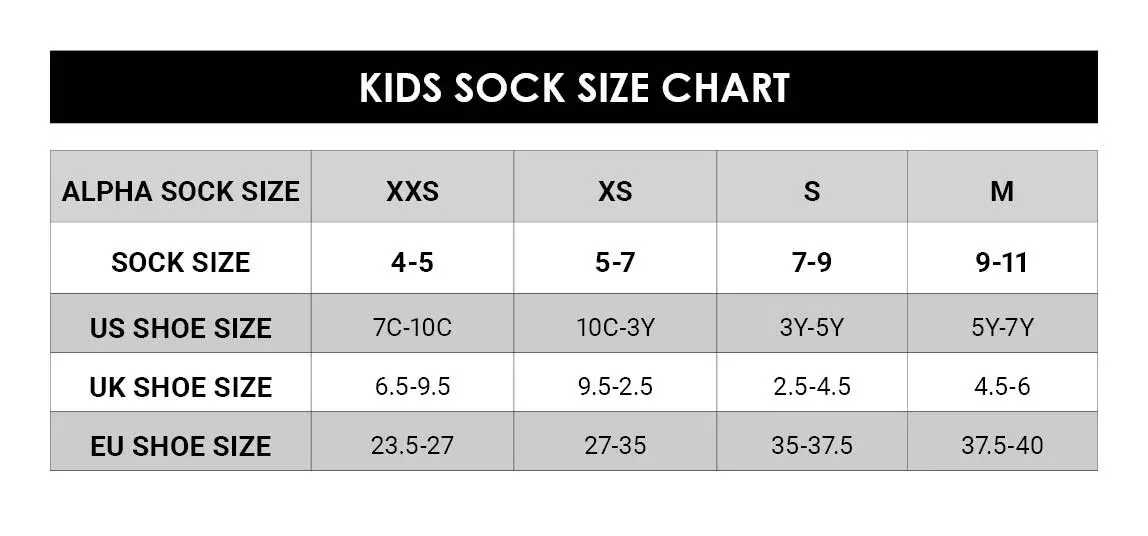 Nike youth socks deals size chart